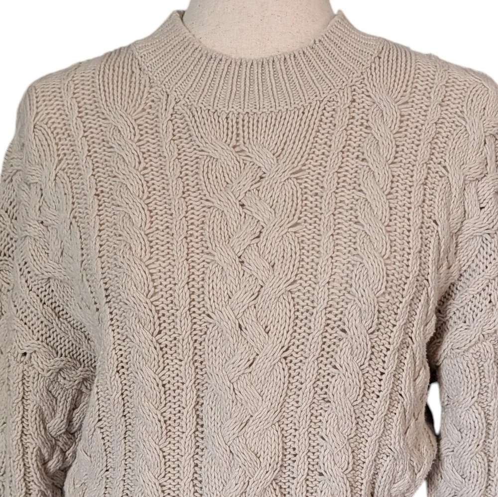 Reformation Sam Oversized Cable Knit Sweater - Picture 4 of 13